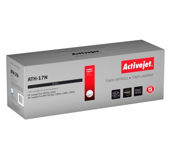 Activejet ATH-17N toner (replacement for HP 17A CF217A; Supreme; 1600 pages; black)