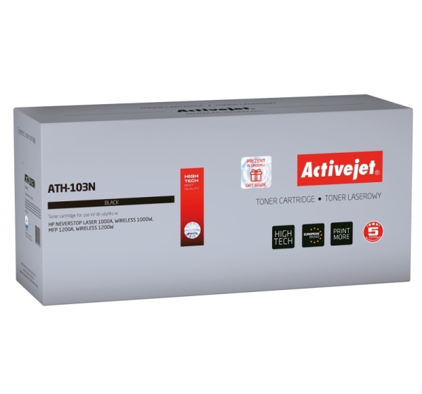 Activejet ATH-103N Toner (replacement for HP 103A W1103A; Supreme; 2500 pages; black)