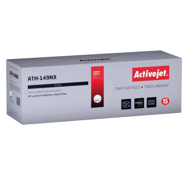 Activejet ATH-149NX Toner (replacement HP 149X HP149X W1490X; Supreme; 9500 pages; black)