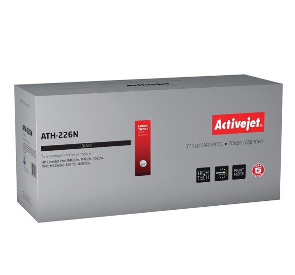Activejet ATH-226N Toner (replacement for HP 226A CF226A; Supreme; 3100 pages; black)