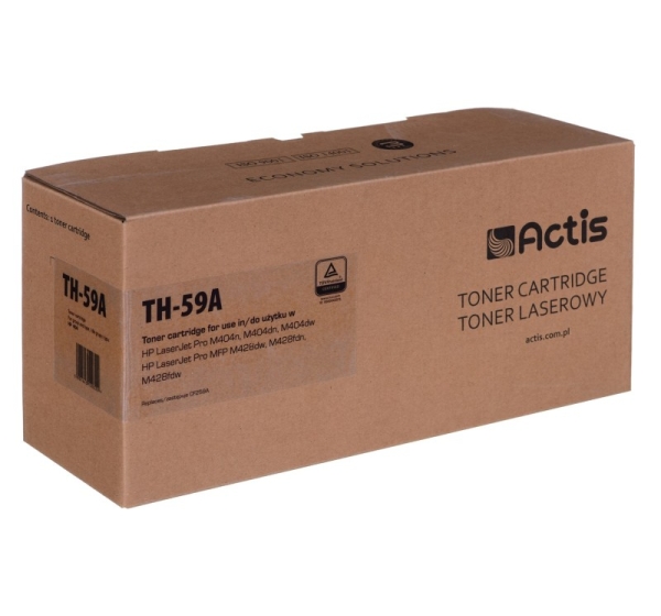 Actis TH-59A Toner (replacement for HP CF259A; Supreme; 3000 pages; black) with a toner level monitoring chip. We recommend disabling printer software updates.
