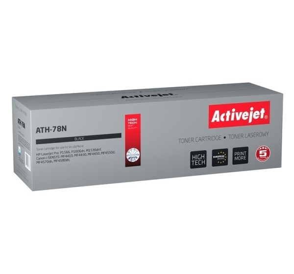 Activejet ATH-78N Toner (replacement for HP 78A CE278A, Canon CRG-728; Supreme; 2100 pages; black)