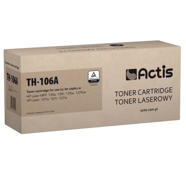 Actis TH-106A toner (replacement for HP 106A W1106A; Standard; 6000 pages; black)