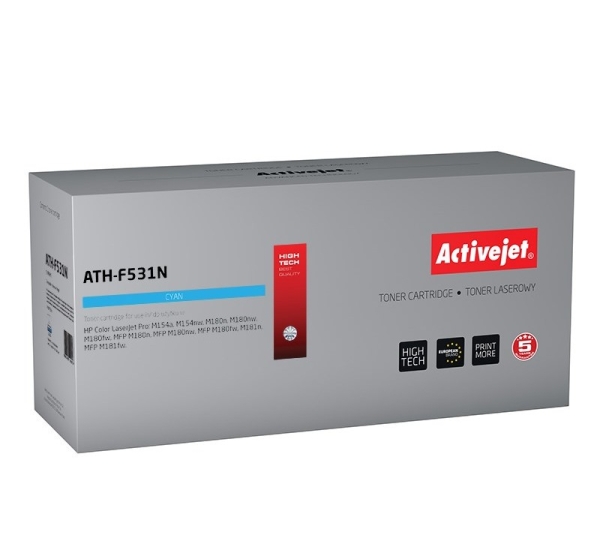 Activejet ATH-F531N toner (replacement for HP 205A CF531A; Supreme; 900 pages; cyan)