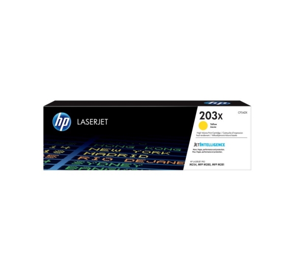 HP LaserJet 203X High Yield Yellow Original Toner Cartridge