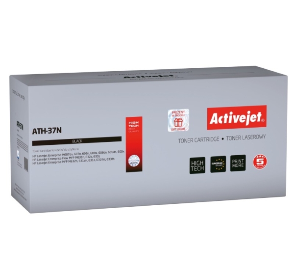 Activejet ATH-37N toner (replacement for HP 37A CF237A; Supreme; 11000 pages; black)