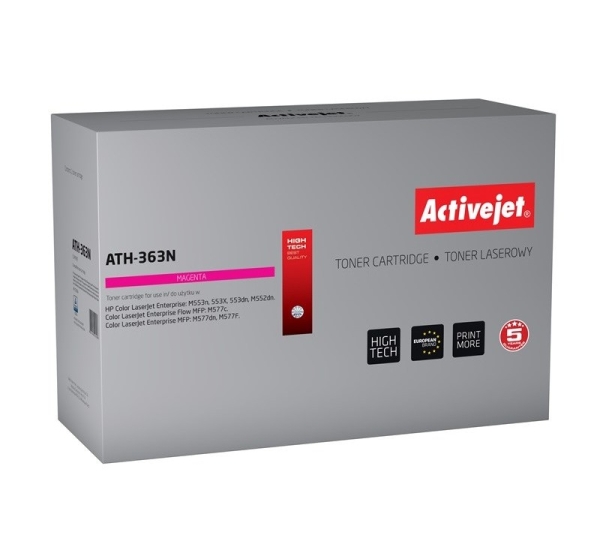 Activejet ATH-363N Toner (replacement for HP 508A HP508A CF363A; Supreme; 5000 pages; Magenta)