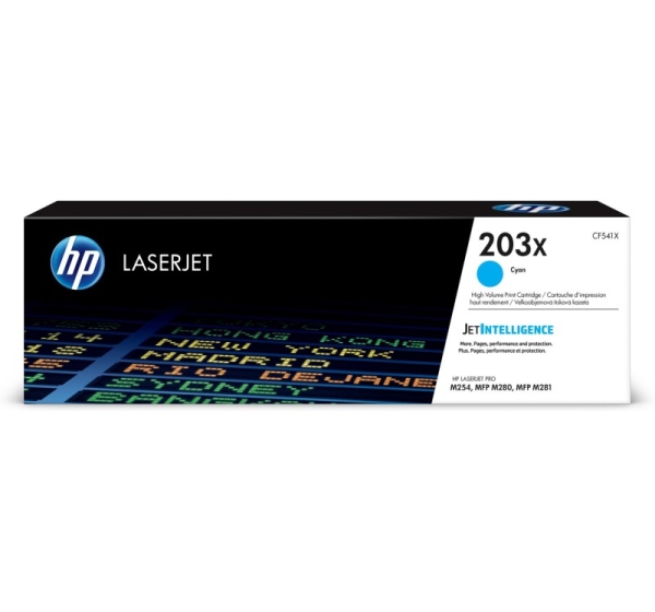HP 203X High Yield Cyan Original LaserJet Toner Cartridge