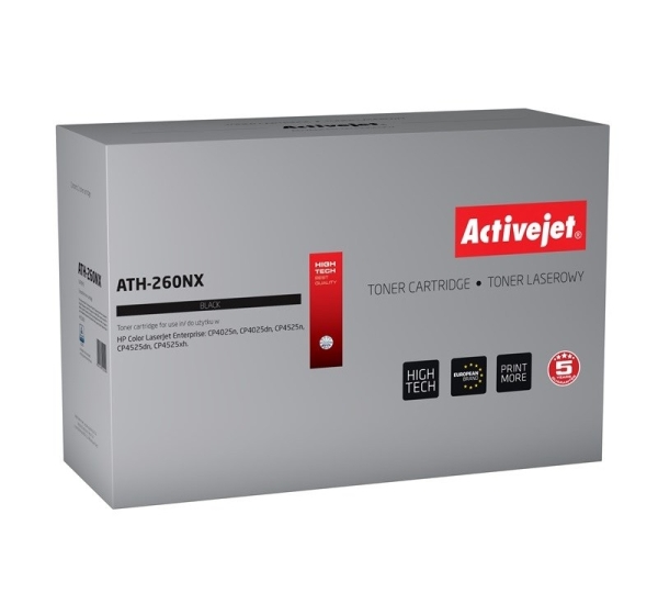 Activejet ATH-260NX toner (replacement for HP CE260X; Supreme; 17000 pages; black)
