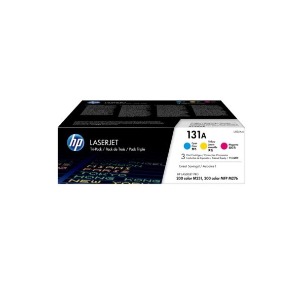 HP 131A 3-pack Cyan/Magenta/Yellow Original LaserJet Toner Cartridges
