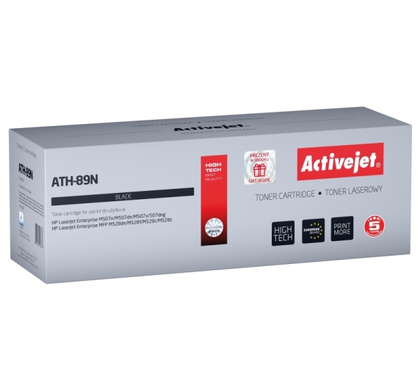 Activejet ATH-89N toner (replacement for HP CF289A HP 89A HP89A; Supreme; 5000 pages; black) - with chip