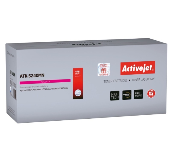 Activejet ATK-5240MN toner (replacement for Kyocera TK-5240M; Supreme; 3000 pages; magenta)