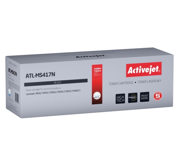 Activejet ATL-MS417N toner (replacement for Lexmark 51B2H00; Supreme; 8500 pages; black)