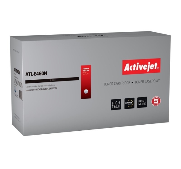Activejet ATL-E460N Toner (replacement for Lexmark E460X21E; Supreme; 15000 pages; black)
