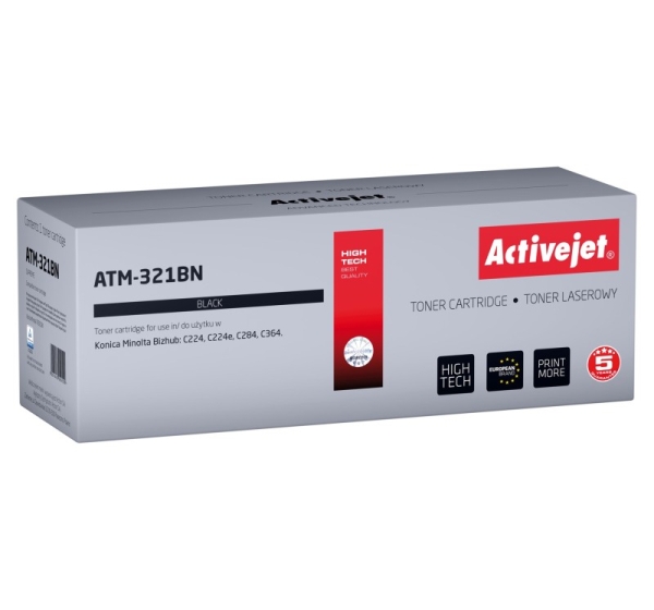 Activejet ATM-321BN Toner (replacement for Konica Minolta TN321K; Supreme; 27.000 pages; black)