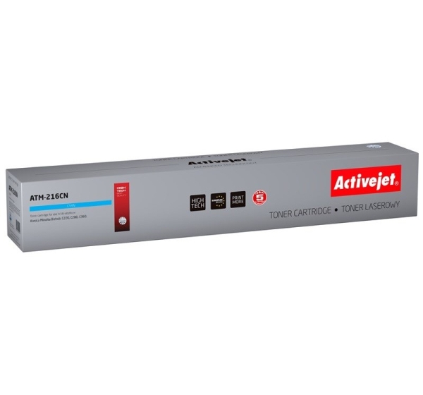 Activejet ATM-216CN toner (replacement for Konica Minolta TN216C; Supreme; 26000 pages; cyan)