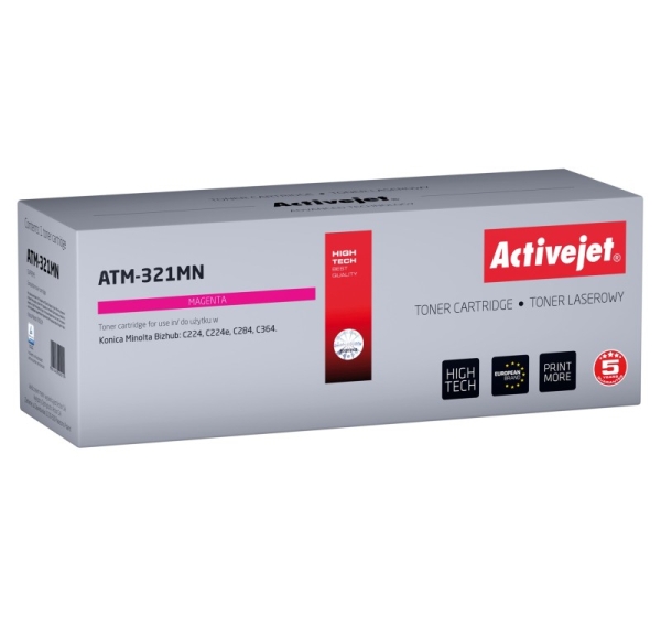 Activejet ATM-321MN Toner (replacement for Konica Minolta TN321M; Supreme; 25000 pages; magenta)