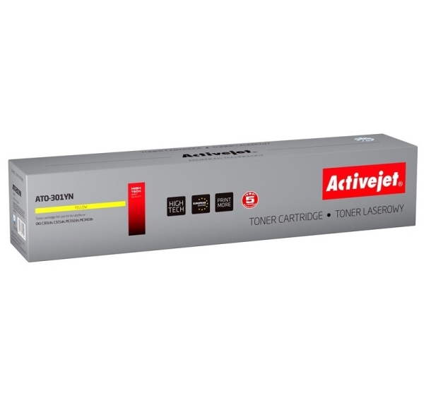 Activejet ATO-301YN Toner (replacement OKI 44973533; Supreme; 1500 pages; yellow)