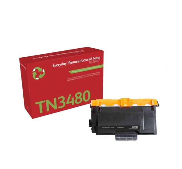 Everyday™ Mono Remanufactured Toner by Xerox compatible with Brother TN3480, High capacity