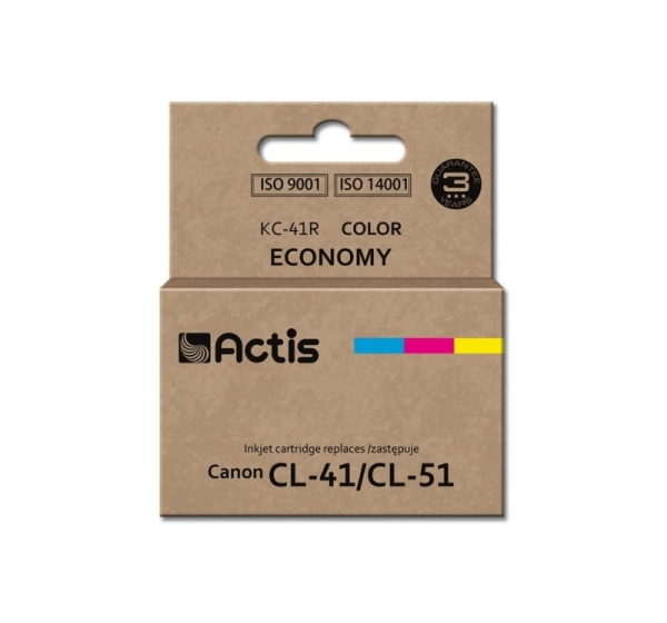Actis KC-41R Ink (replacement for Canon CL-41/CL-51; Standard; 18 ml; color: cyan, magenta, yellow)
