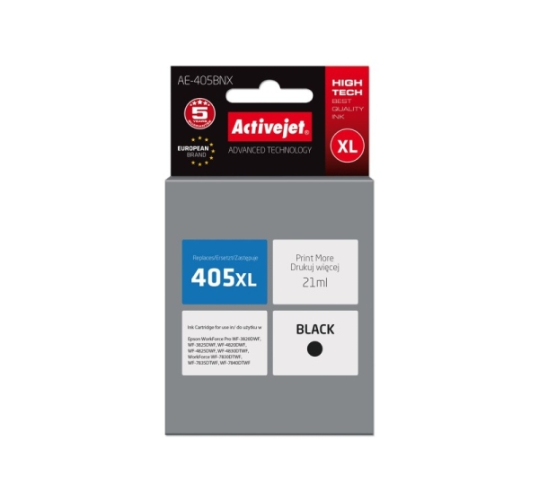 Activejet AE-405BNX ink (replacement for Epson 405XL C13T05H14010; Supreme; 21ml; black)