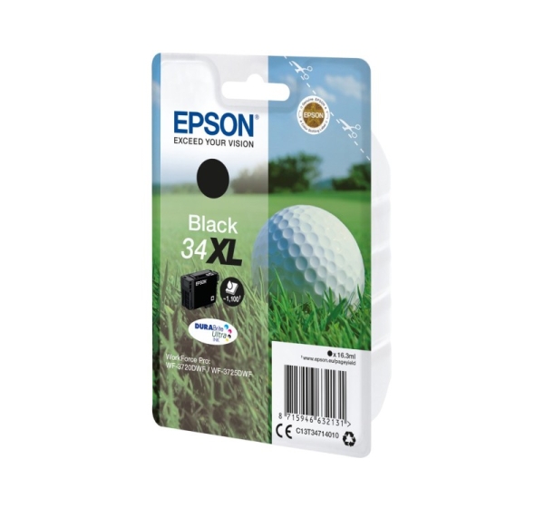 Epson Golf ball 34XL DURABrite Ultra Single Black Ink
