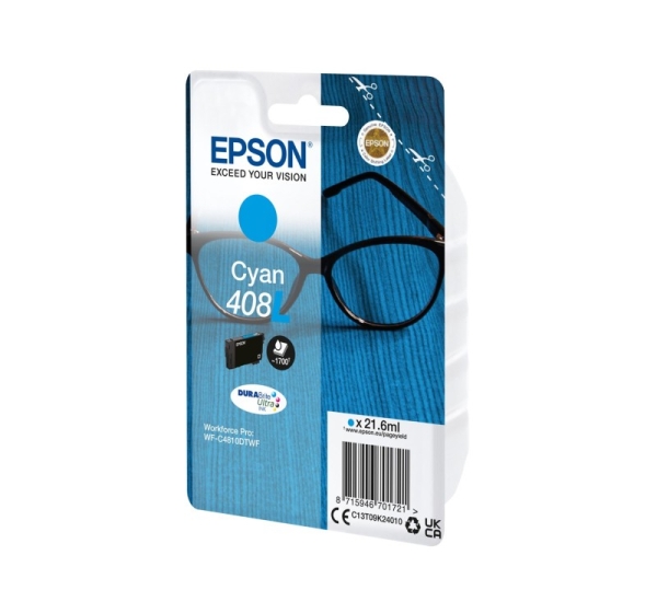 Epson 408L Spectacles DURABrite Ultra Single Cyan Ink