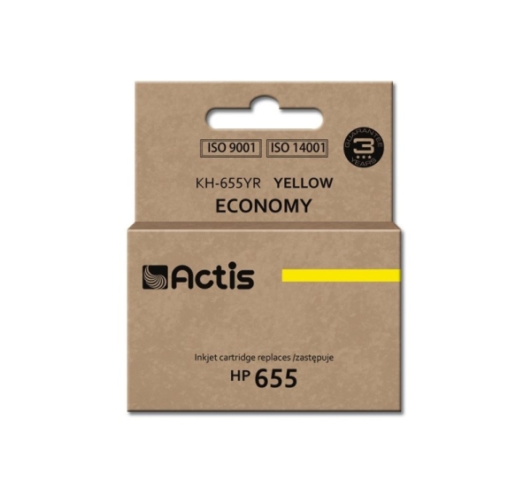 Actis KH-655YR ink (replacement for HP 655 CZ112AE; Standard; 12 ml; yellow)