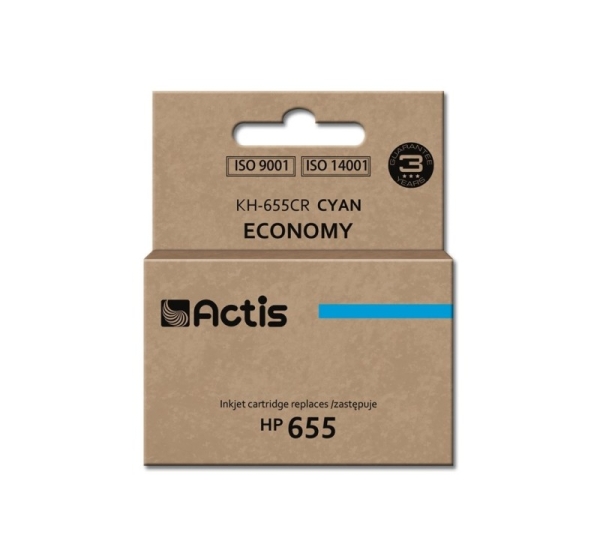 Actis KH-655CR ink (replacement for HP 655 CZ110AE; Standard; 12 ml; cyan)