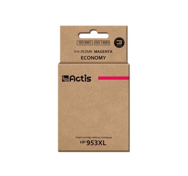 Actis KH-953MR ink (replacement for HP 953XL F6U17AE; Standard; 25 ml; magenta) - New Chip