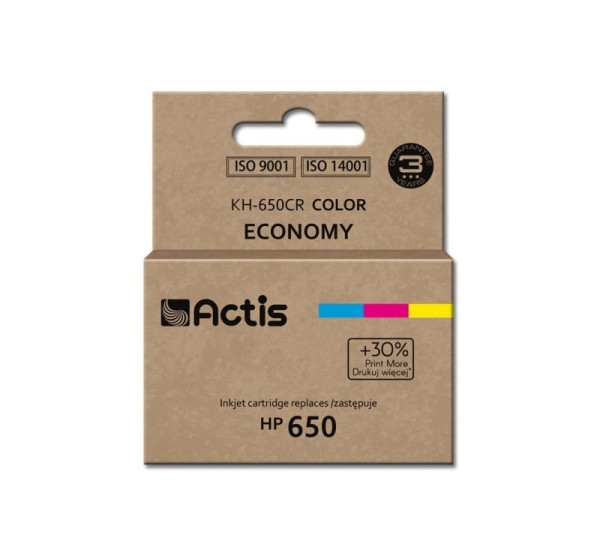 Actis KH-650CR ink (replacement for HP 650 CZ102AE; Standard; 9 ml; color)