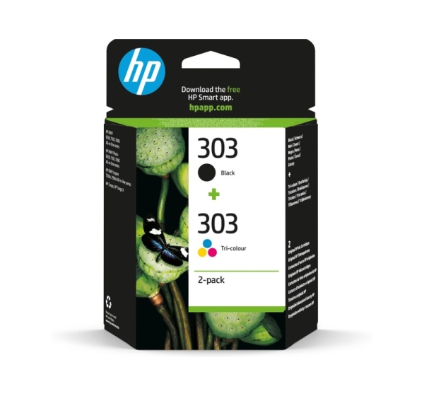 HP 303 2-pack Black/Tri-color Original Ink Cartridges