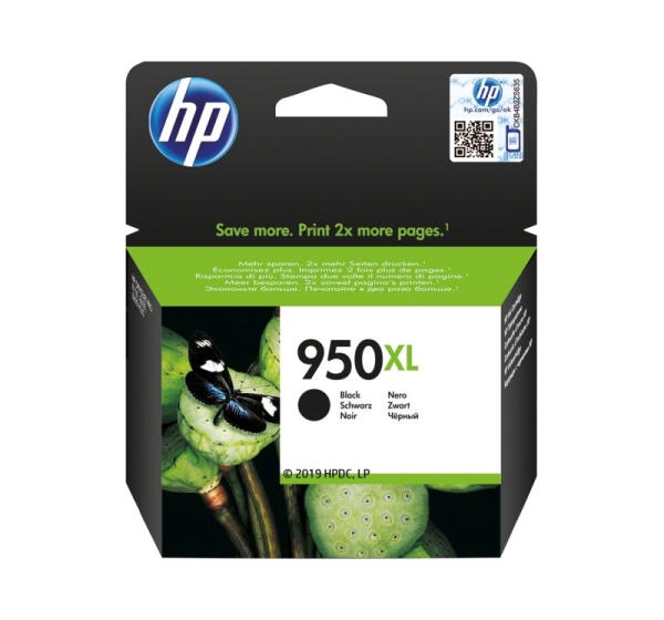 HP 950XL - Hojtydende - sort - origina
