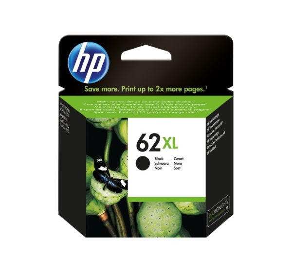 HP 62XL - Hojtydende - sort - original