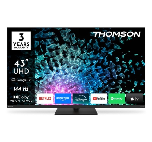 Thomson 43MG7C15 TV 109.2 cm (43") 4K Ultra HD Smart TV Wi-Fi Black 320 cd/m²