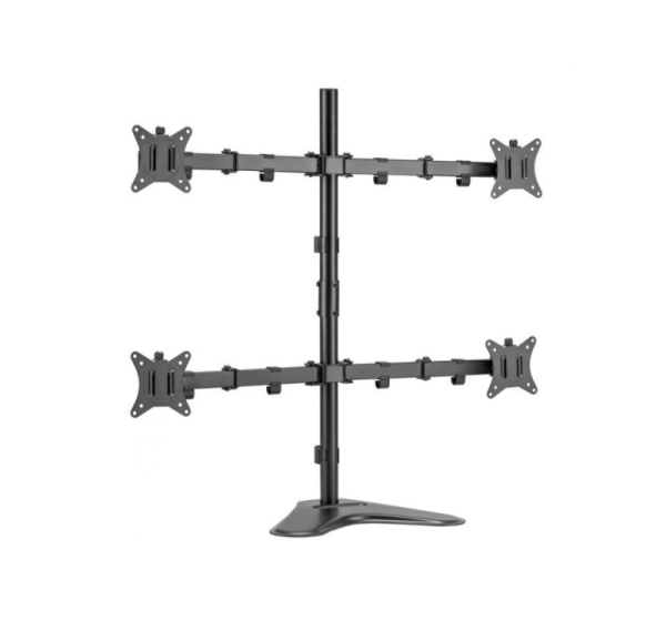 Equip 17"-32" Articulating Quad Monitor Tabletop Stand