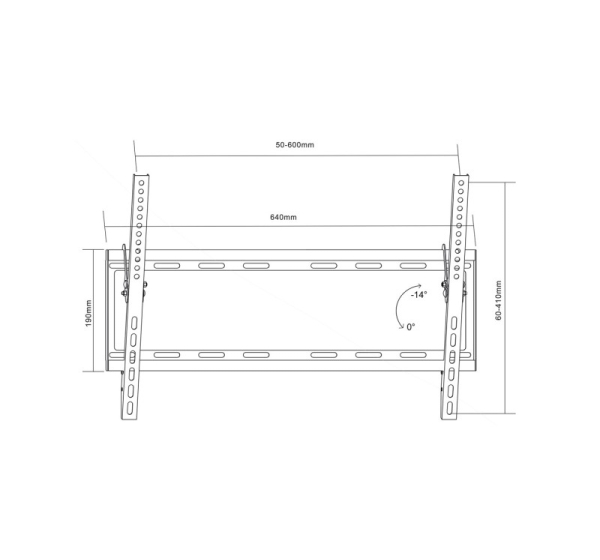 MACLEAN MC-605 TV Bracket 32-80" MACLEAN MC-605 MAX VESA 600X400 55KG