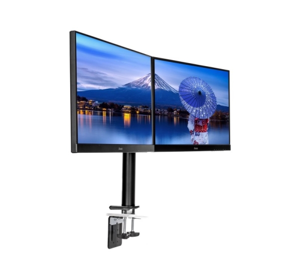 Desk mount with adjustable arm