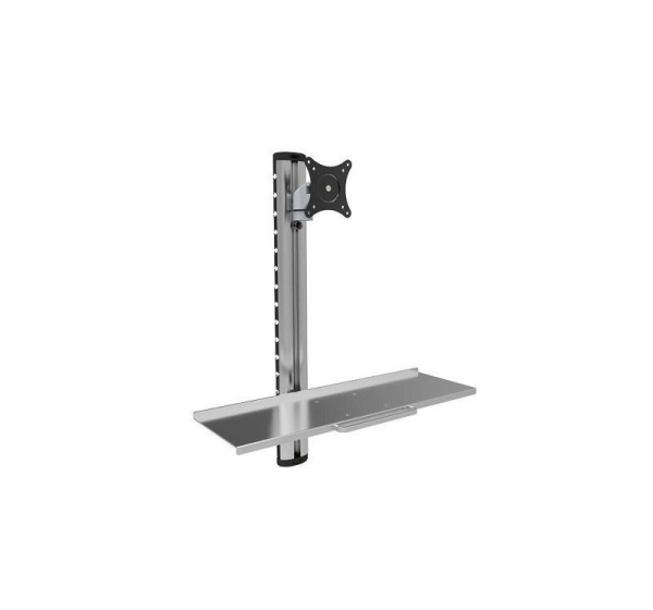 Techly ICA-PLW 01 monitor mount / stand 68.6 cm (27") Wall Silver