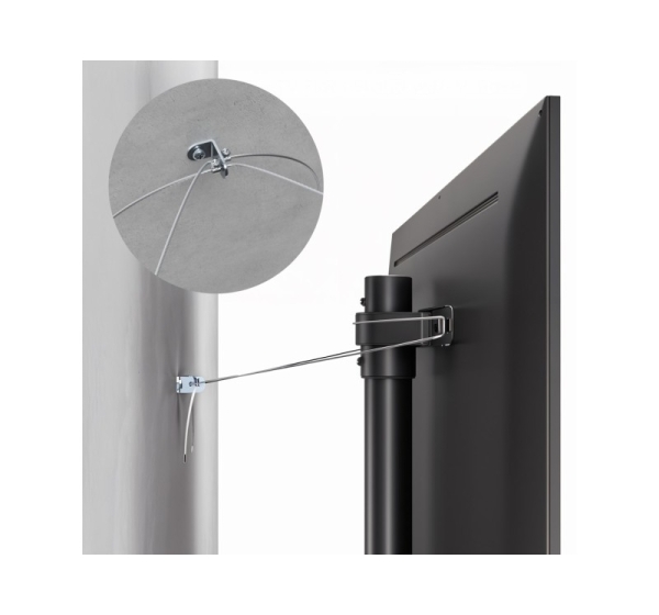 Maclean TV floor stand bracket, 32-70", max. VESA 400x400, max. 40kg, MC-494