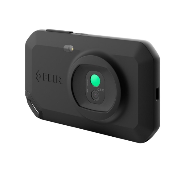 FLIR C3-X​ thermal imaging camera Black 1800 mAh Vanadium Oxide Uncooled Focal Plane Arrays Built-in display 128 x 96 pixels LCD 640 x 480 pixels