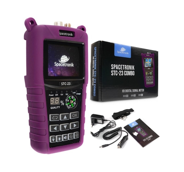 Spacetronik STC-23 VF6800 Combo DVB-S2+T2/C Satellite Meter