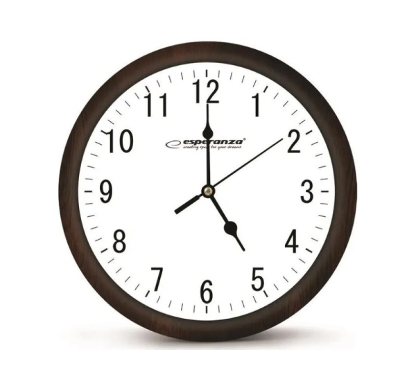 Esperanza Los Angeles Mechanical clock Round Black, White