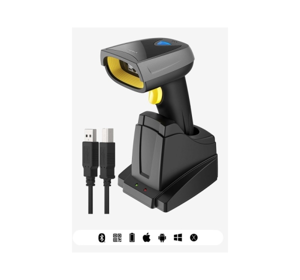 Inateck BCST-52 Handheld bar code reader 1D/2D Black, Grey, Yellow