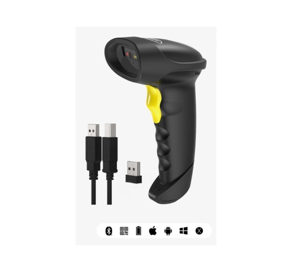 Inateck BCST-50 Handheld bar code reader 1D/2D Black, Yellow