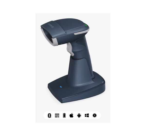 Inateck BCST-54 Handheld bar code reader 1D/2D CMOS Blue, Grey