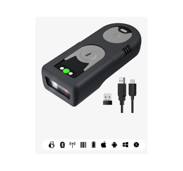 Inateck BCST-43 Handheld bar code reader 1D CMOS Black, Green, Grey