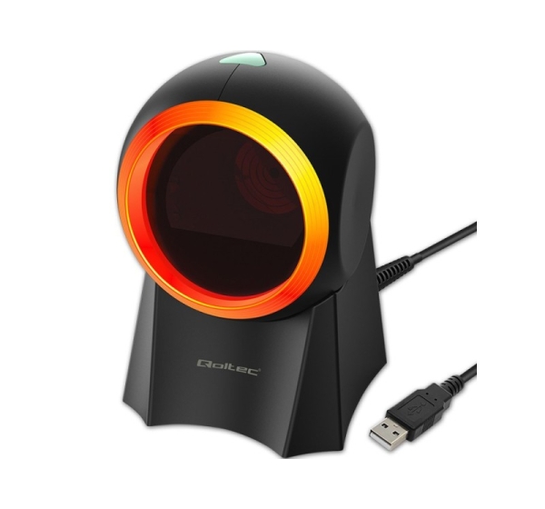 Qoltec 50857 Wired desktop barcode scanner 1D | 2D