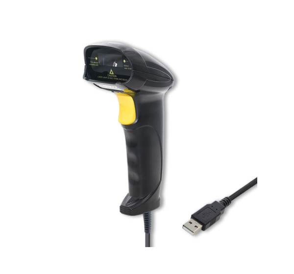Qoltec 50876 Laser scanner 1D | USB | Black