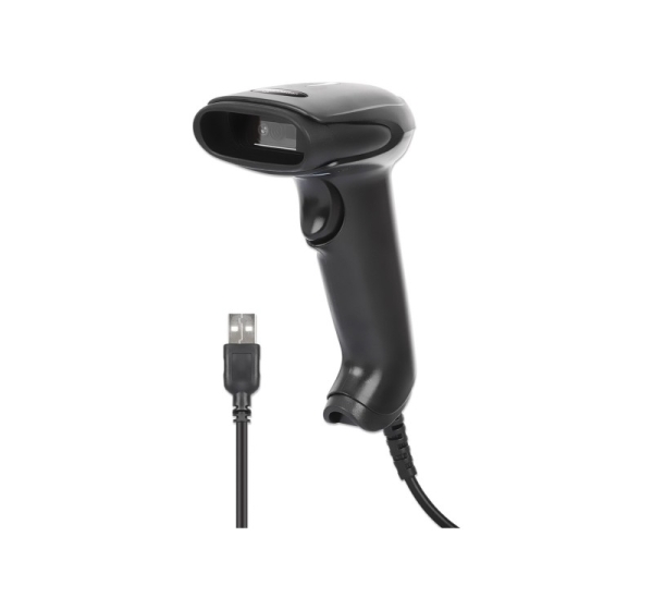 Manhattan Contact CCD Handheld Barcode Scanner, USB, 60mm Scan Width, Cable 152cm, Max Ambient Light 5,000 lux (sunlight), Black, Three Year Warranty